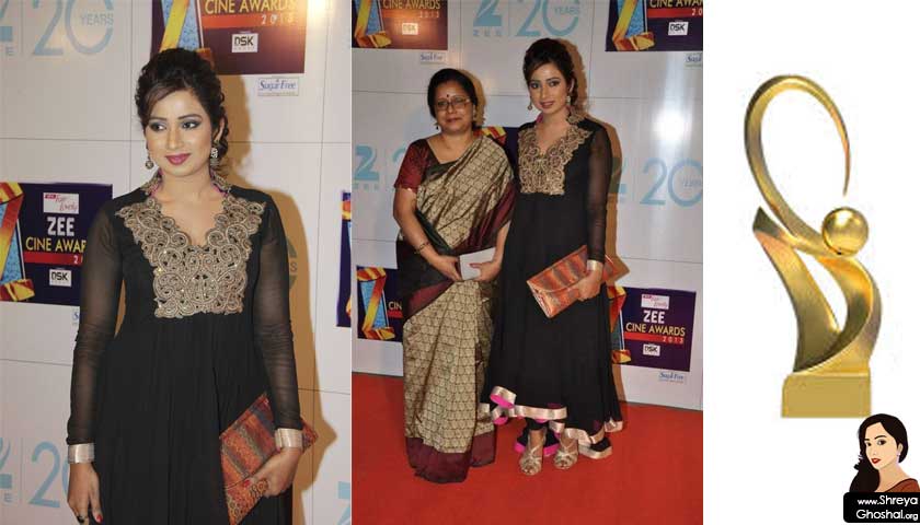 Shreya Ghoshal, Zee Cine Awards 2013