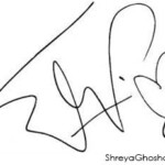 Shreya Ghoshal signature